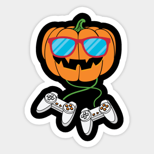 controller Halloween Pumpkin game Sticker